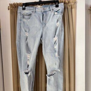 Juniors garage brand high rise washed out jeans